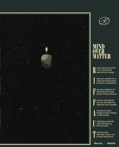 Mind Over Matter A3 Graphic Poster